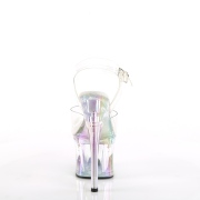 gjennomsiktig 18 cm ESTEEM-708RBP hologram plat� h�ye h�ler dame