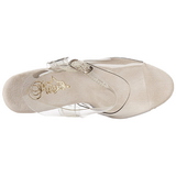 gjennomsiktig 18 cm STARDANCE-708 strass plat� h�ye h�ler