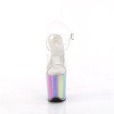 gjennomsiktig 20 cm FLAMINGO-808RG-01 glitter plat� h�ye h�ler dame