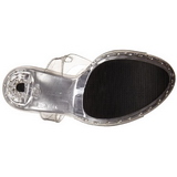 gjennomsiktig strass 13 cm COCKTAIL-508SDT høyhælte sandaler sko