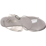 gjennomsiktig strass 15 cm CAPTIVA-608 plat� h�yh�lte sandaler sko