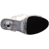 gjennomsiktig strass 15 cm CAPTIVA-608 plat� h�yh�lte sandaler sko