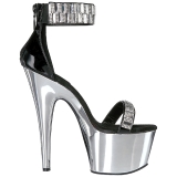 glitrende steiner 18 cm ADORE-769RS krom plat� h�ye h�ler