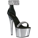 glitrende steiner 18 cm ADORE-769RS krom plat� h�ye h�ler