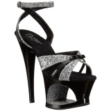 glitter 18 cm Pleaser MOON-728 platform high heels sko