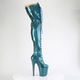 glitter 20 cm FLAMINGO-3020GP Bl�gr�nn l�rh�ye st�vler h�ye h�ler med sn�ring