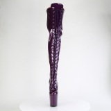 glitter 20 cm FLAMINGO-3020GP fiolett l�rh�ye st�vler h�ye h�ler med sn�ring