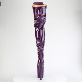 glitter 20 cm FLAMINGO-3020GP fiolett l�rh�ye st�vler h�ye h�ler med sn�ring