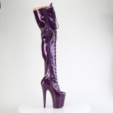 glitter 20 cm FLAMINGO-3020GP fiolett l�rh�ye st�vler h�ye h�ler med sn�ring