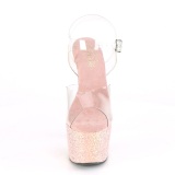 glitter plat� 18 cm ADORE-708LG-4 h�yh�lte sandaler - pole dance h�ler