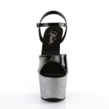gr� 18 cm ADORE-709OMBRE glitter plat� sandaler dame