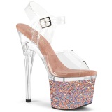 gull 18 cm ESTEEM-708LG glitter h�yh�lte plat�sko