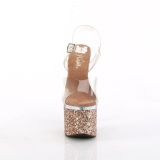 gull 18 cm ESTEEM-708LG glitter h�yh�lte plat�sko