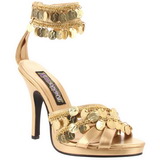 gull 9,5 cm GYPSY-03 dame sandaletter lavere hæl