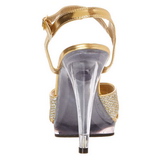 gull glitter 12 cm FLAIR-419G high heels sko til menn