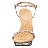 gull strass 13 cm LIP-131 platå høyhælte sandaler sko