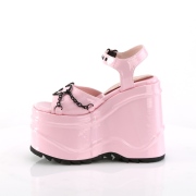 hologram 15 cm DemoniaCult WAVE-09 lolita plat� sandaler med kileh�ler