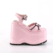 hologram 15 cm DemoniaCult WAVE-09 lolita plat� sandaler med kileh�ler