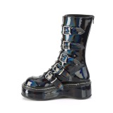hologram 5 cm EMILY-330 h�ye plat�st�vler til dame med spenner