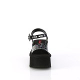 hologram 6,5 cm DemoniaCult FUNN-10 emo lolita plat� sandaler med kileh�ler