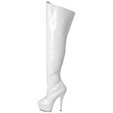 hvit 15 cm KISS-3010 l�rh�ye st�vletter plat�