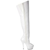 hvit 15 cm KISS-3010 l�rh�ye st�vletter plat�