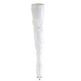 hvit 18 cm ADORE-4000 vinyl l�rh�ye st�vler crotch h�y