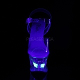 hvit 18 cm MOON-708RSS neon plat� h�ye h�ler dame