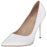 hvit lakk 10 cm CLASSIQUE-20 h�ye pumps damesko til menn