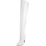 hvit lakk 13 cm SEDUCE-3010 l�rh�ye st�vletter