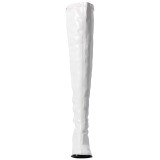 hvit lakk 8 cm GOGO-3000 l�rh�ye st�vler til menn