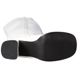 hvit lakk 8 cm GOGO-3000 l�rh�ye st�vler til menn