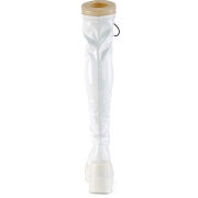 hvit lakkl�r 11,5 cm SHAKER-374 l�rh�ye st�vler med sn�ring