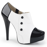 hvit lakklær 13,5 cm CHLOE-11 store størrelser pumps sko