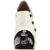 hvit lakklær 13,5 cm CHLOE-11 store størrelser pumps sko