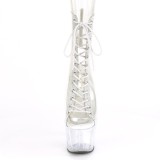 hvit transparent 18 cm ADORE-1016C-2 h�yh�lte ankelst�vletter - pole dance h�ler