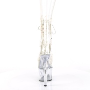 hvit transparent 18 cm ADORE-1020C-2 h�yh�lte ankelst�vletter - pole dance h�ler