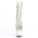 hvit transparent 18 cm ADORE-1021C h�yh�lte ankelst�vletter - pole dance h�ler