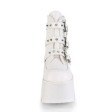 hvit vegan 9 cm ASHES-55 demoniacult ankelst�vletter plat�