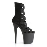 imitert skinn 20 cm Pleaser FLAMINGO-800-24 plat� ankel h�ye st�vler