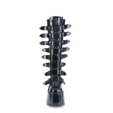 kileh�ler 14 cm S815 plat�st�vler kvinner med spenner svarte hologram