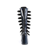 kileh�ler 14 cm S815 plat�st�vler kvinner med spenner svarte hologram