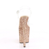 kobber glitter 20 cm FLAMINGO-808LG plat� h�yh�lte sandaler sko
