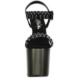 krom 19 cm BONDGIRL-712 plat sko med hndvpen hler