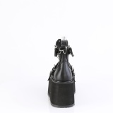 kunstl�r 11,5 cm DAMNED-56 emo maryjane sko - plat�sko med spenne