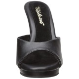 kunstlær 12 cm FLAIR-401-2 høyhælte slipper sko