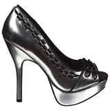 kunstlær 13,5 cm PIXIE-18 dame pumps sko med åpen tå