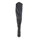 kunstl�r 13 cm stretch l�rh�ye st�vler til brede l�gge