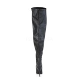 kunstl�r 13 cm stretch l�rh�ye st�vler til brede l�gge