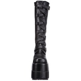 kunstlær 18 cm STACK-308 platå gotisk støvler til menn